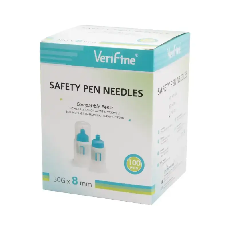 Bezpečnostní inzulínové jehly Verifine 8mm
