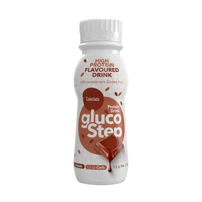 glucoStep Protein Drink čokoláda 250ml